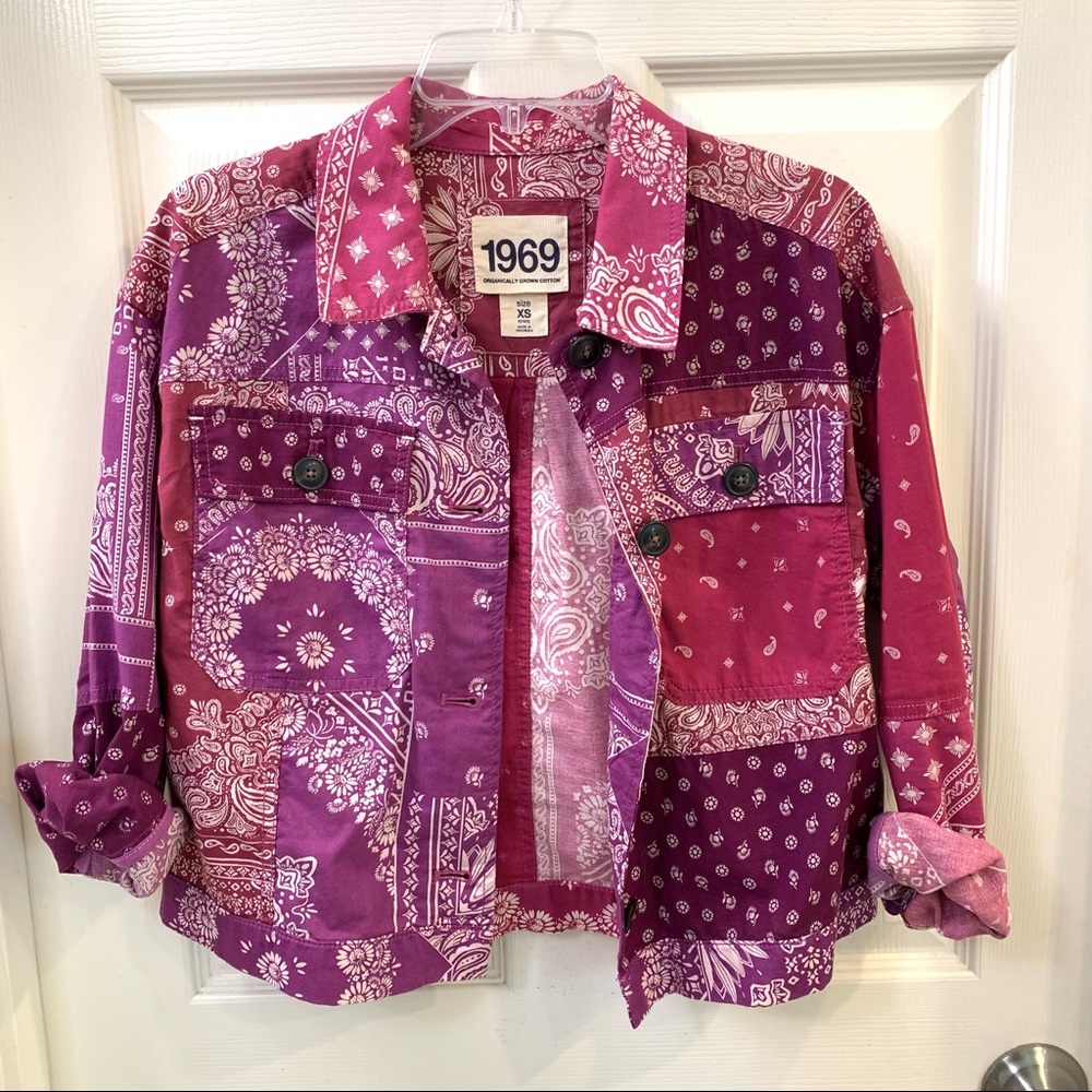 Gap The 1969 Collection Patchwork Bandana Print L… - image 4